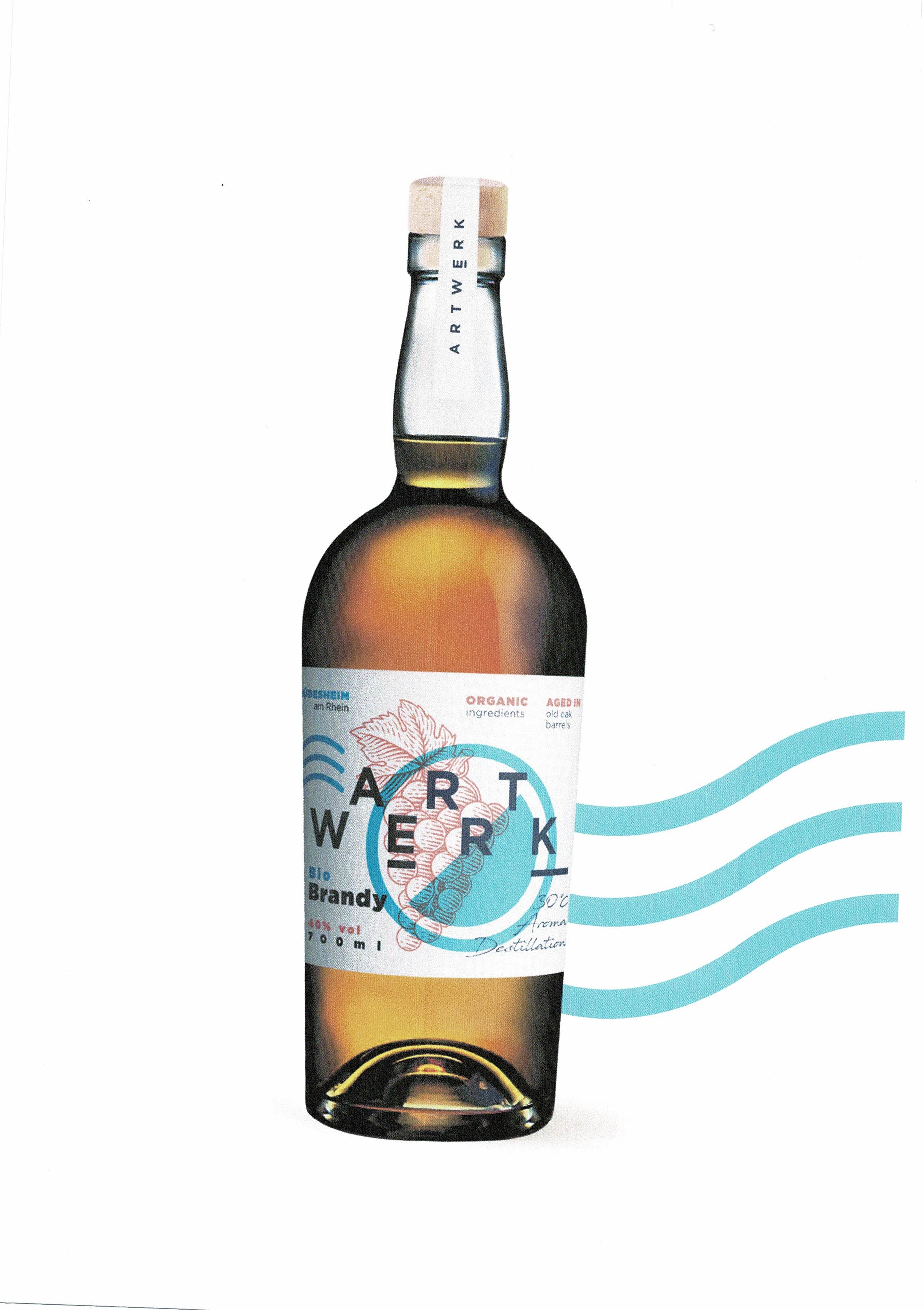 ARTWERK Bio Brandy - 40% vol - 0,7l Flasche - old oak barrels