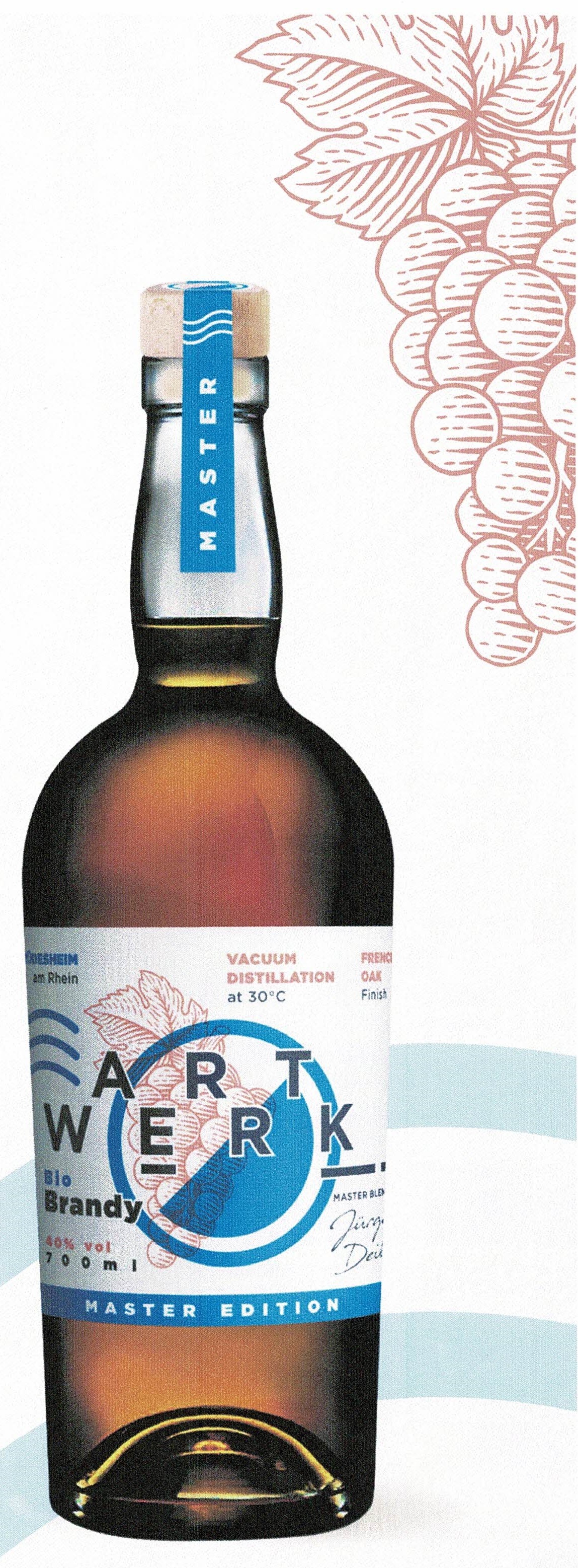 ARTWERK Bio Brandy - MASTER EDITION - 40% vol - 0,7l Flasche - French Oak Finish