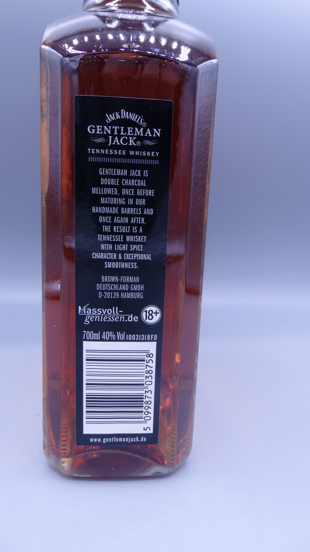 Jack Daniel`s Gentleman Jack - Tennessee Whiskey - 40% vol - 0,7l Flasche