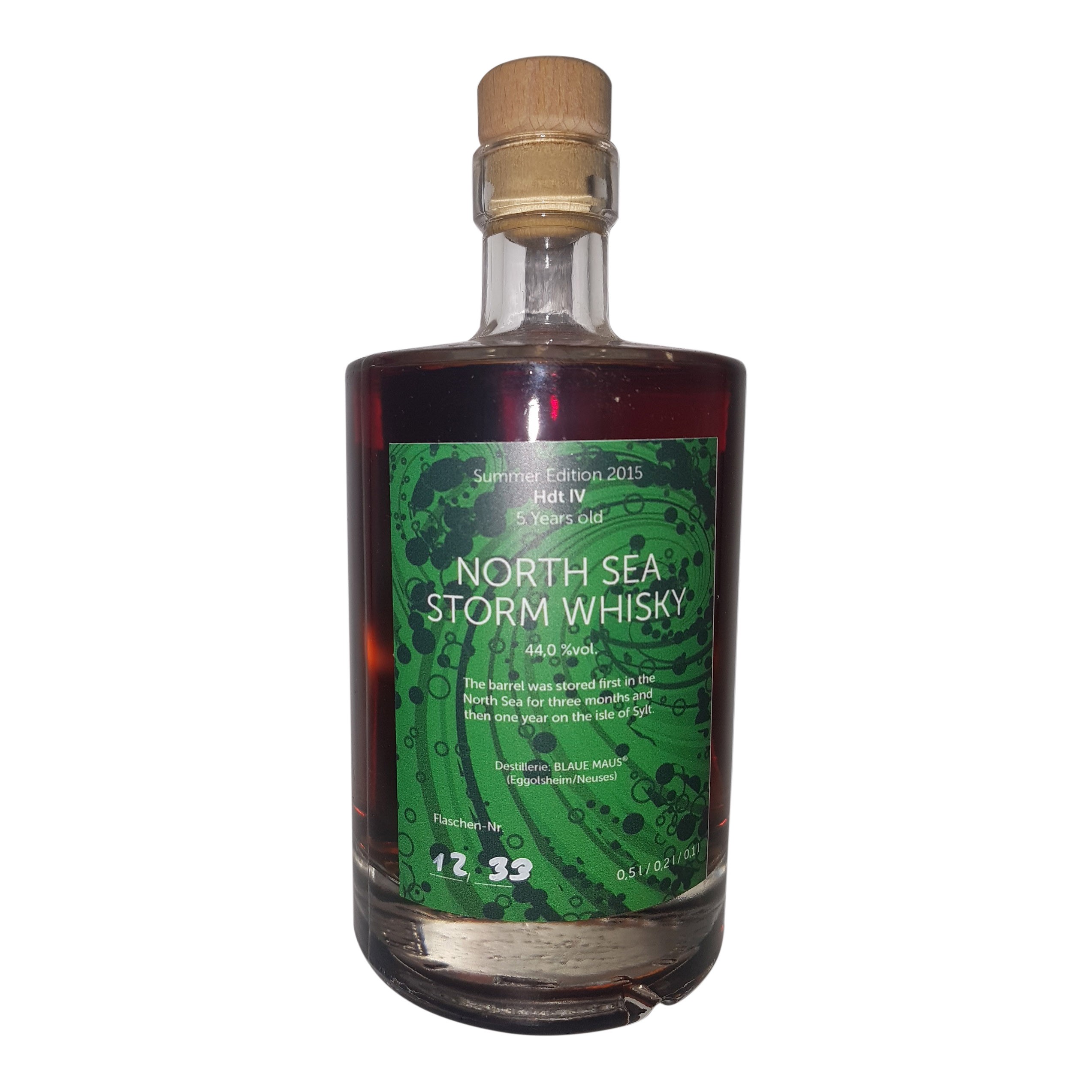 NORTH SEA STORM Whisky Sommer Edition 2015  (44,0 %Vol) 500 ml Flasche plus 1 Nosing Glas gratis