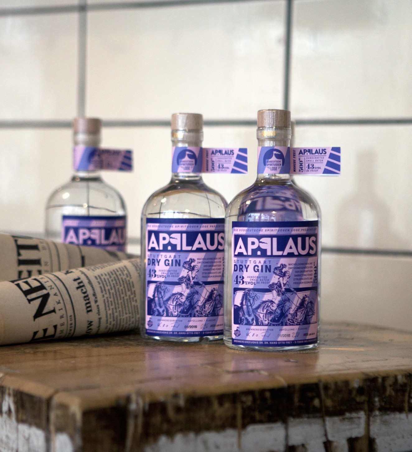 APPLAUS DRY GIN ORIGINAL 43% vol 0,5l Flasche