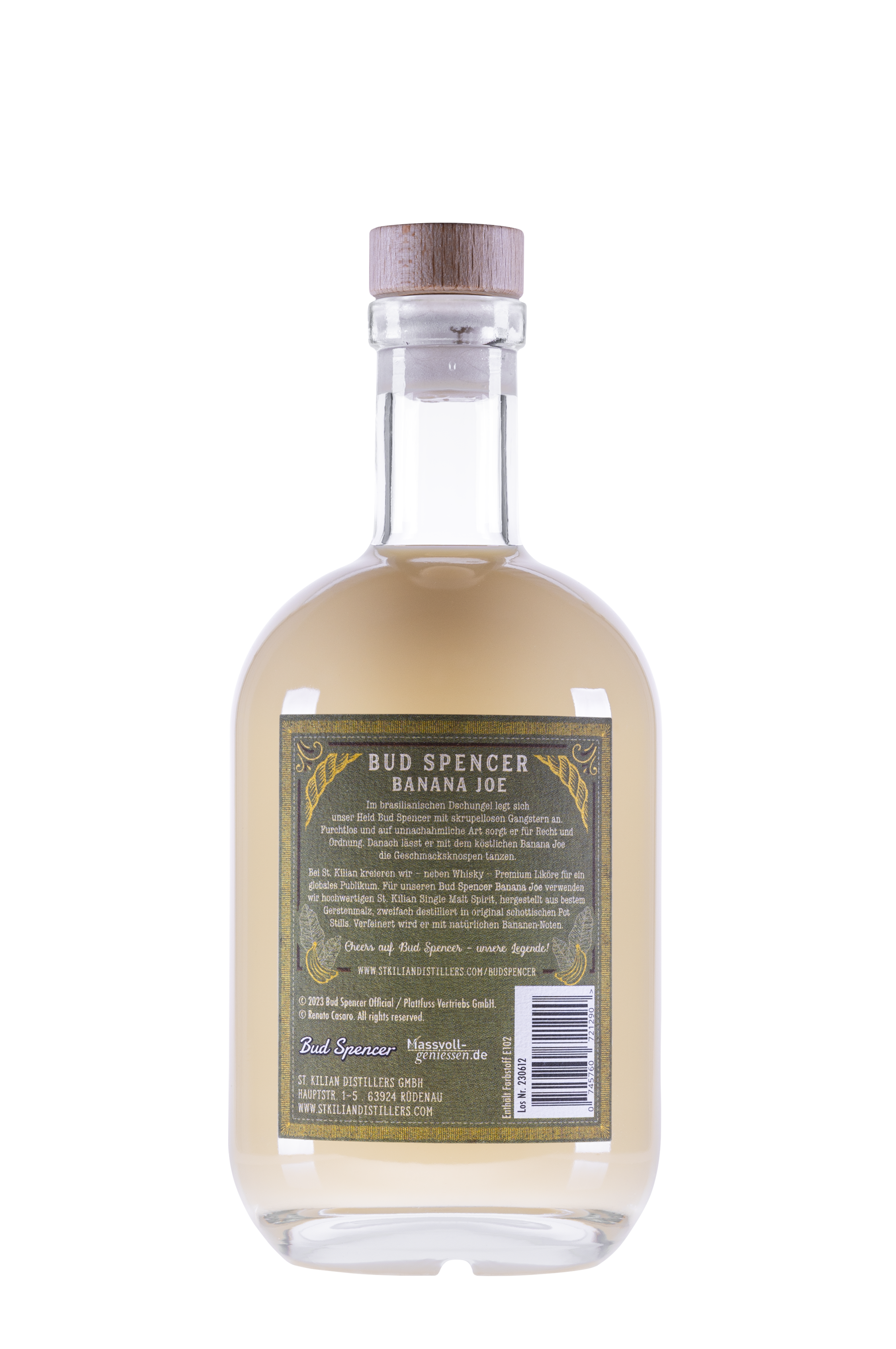 Bud Spencer  - BANANA JOE - 0,7l Flasche - 21% vol, Bananen-Sahnelikör