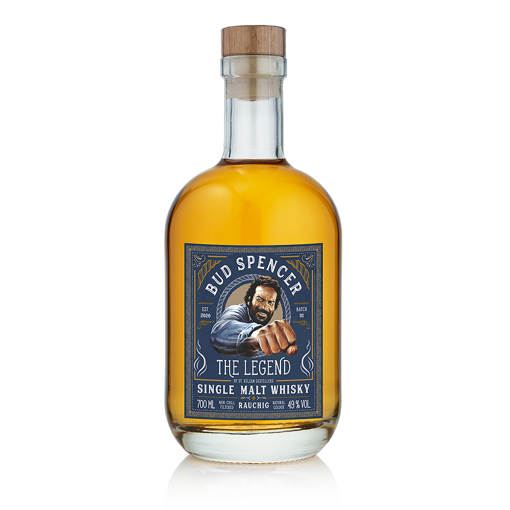BUD SPENCER WHISKY - THE LEGEND - RAUCHIG 0,7 L Flasche - 49% vol