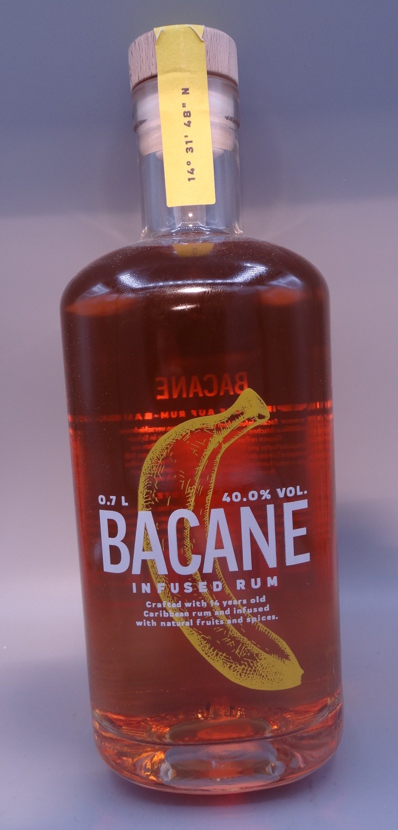 BACANE Infused Rum - 40,0% vol - 0,7l Flasche (Barbados und Panama) bis zu 14 Jahren