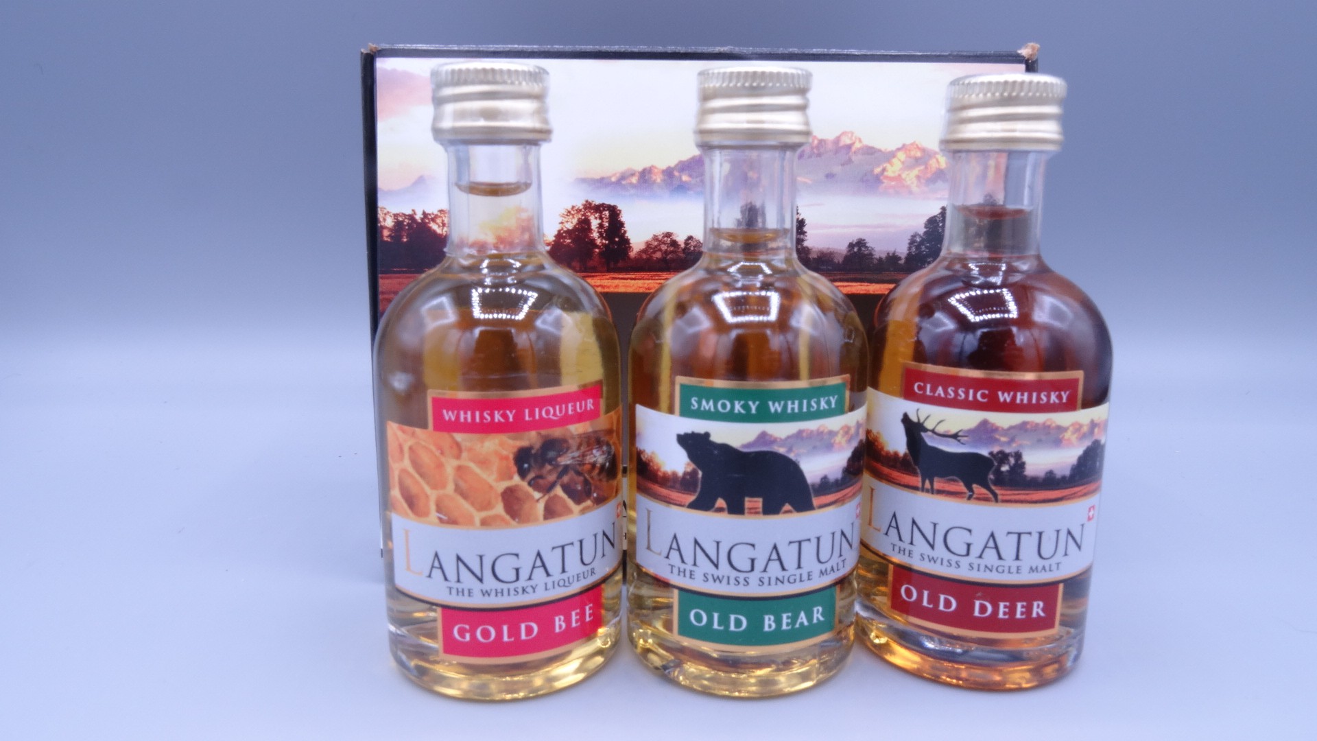 Langatun Distillery - Geschenkbox Miniaturen (3 x 5cl)